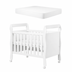 Berço Americano Soninho Com Rodízios Vira Mini Cama Colchão Incluso Multifuncional