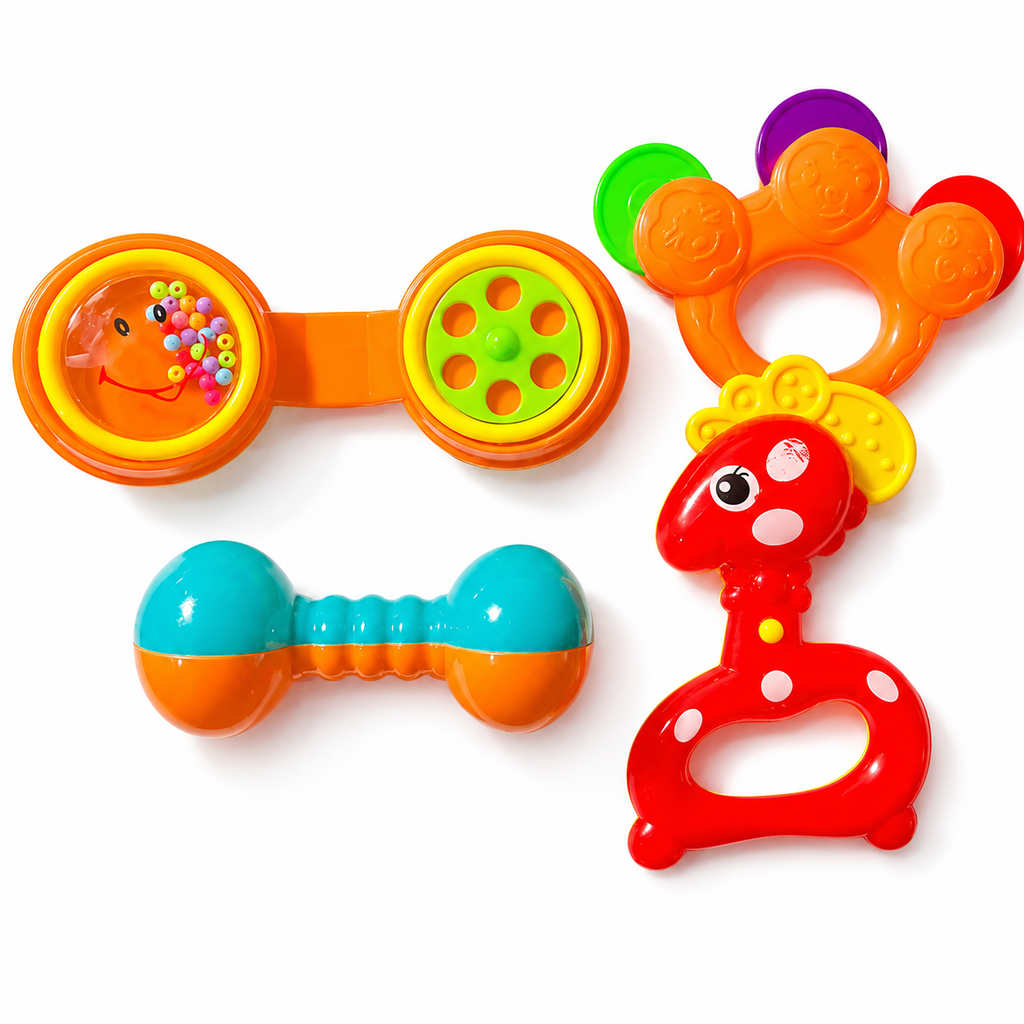 TOP TOY Brinquedos Para Bebê Kit com4 peças Chocalhos Colorido