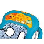 Andador Infantil Tutti Baby Musical Azul com Regulagem de Altura Bandeja de Atividades Dobrável