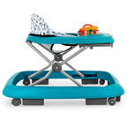 Andador Infantil Tutti Baby Musical Azul com Regulagem de Altura Bandeja de Atividades Dobrável