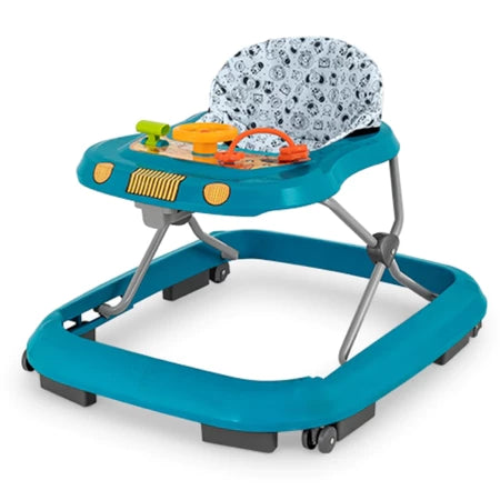 Andador Infantil Tutti Baby Musical Azul com Regulagem de Altura Bandeja de Atividades Dobrável