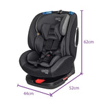 Cadeira para Auto Maxi Baby Max360 Preta 0 a 36 kg com Isofix Rotação 360° e Cinto de 5 Pontos