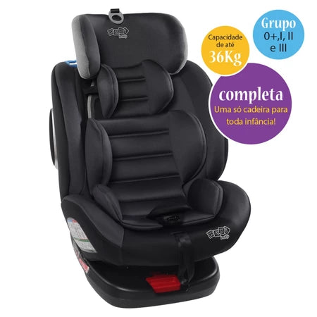 Cadeira para Auto Maxi Baby Max360 Preta 0 a 36 kg com Isofix Rotação 360° e Cinto de 5 Pontos