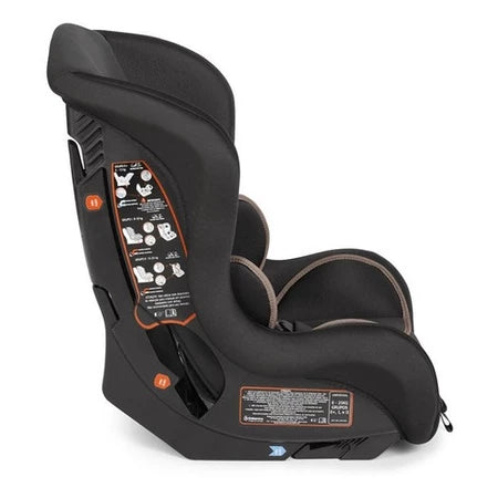 Cadeira para Auto Galzerano Maximus Preta 0 a 25 kg com Cinto de 5 Pontos e Protetor de Cabeça