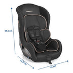 Cadeira para Auto Galzerano Maximus Preta 0 a 25 kg com Cinto de 5 Pontos e Protetor de Cabeça