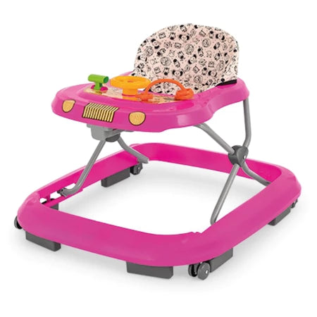 Andador Infantil Tutti Baby Musical Azul com Regulagem de Altura Bandeja de Atividades Dobrável