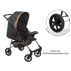 Carrinho De Bebê Romano E Bebê Conforto Carro até 22 kg 3 em 1 Berço Reclinável Retrátil