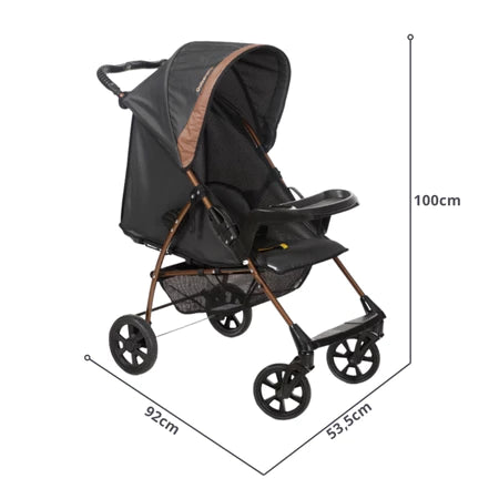 Carrinho De Bebê Romano E Bebê Conforto Carro até 22 kg 3 em 1 Berço Reclinável Retrátil