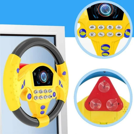 Volante Educativo Interativo Infantil Com Som Realista Brinquedo Sonoro Musical Bebê