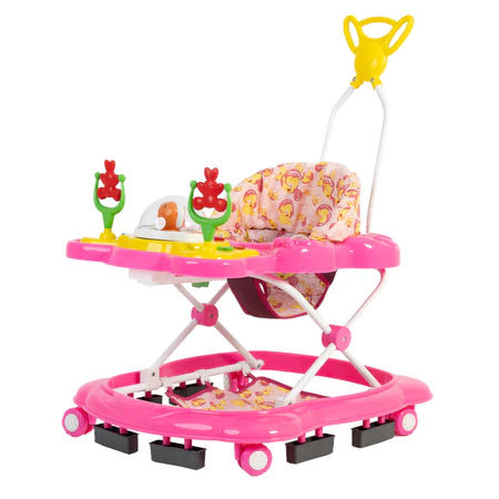 Andador Infantil Jumbo Baby Megaluxo Azul Musical com Bandeja de Atividades e Regulagem de Altura