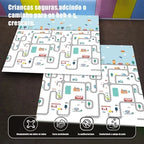 Tapete Tatame Infantil Bebê Dupla Face Emborrachado Pista