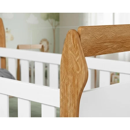 Berço Americano Soninho Com Rodízios Vira Mini Cama Colchão Incluso Multifuncional