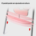 Cadeirinha de Alimentação Dobrável Mesa Ajustável em Altura Cadeira Alta Portátil Bebês