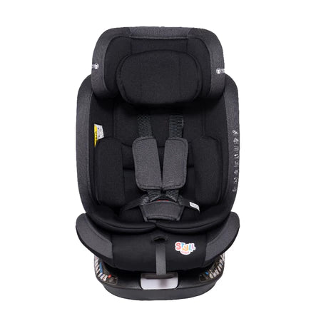 Cadeira para Auto Styll Baby 360° com Isofix 0 a 36 kg 4 Posições de Reclínio Preta