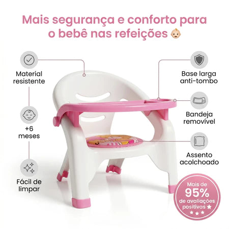 Cadeira de Alimentação Infantil Menino Menina Refeição Bebê Cadeira de Alimentação Infantil Menino Menina Refeição Bebê