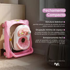 Andador Infantil Maxi Baby La Bamba 2 em 1 Musical com Empurrador 3 Ajustes de Altura