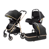 Carrinho Completo 3 Em 1 Com Moisés e Bebe Conforto