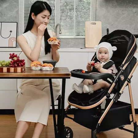 Carrinho Completo 3 Em 1 Com Moisés e Bebe Conforto