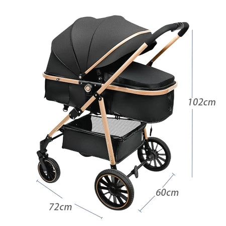 Carrinho Completo 3 Em 1 Com Moisés e Bebe Conforto