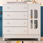 Cômoda Infantil 4 Gavetas com Porta