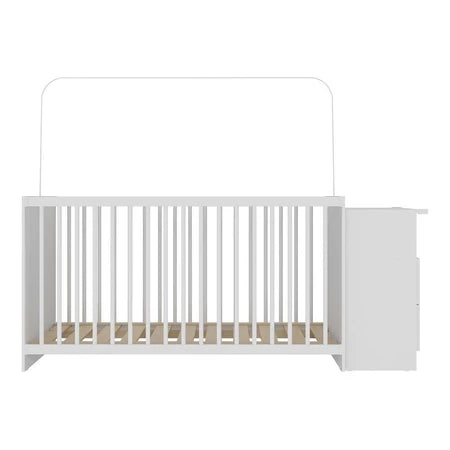 Berço Cômoda para Colchão 60 x 130 cm Meu Bebê Branco