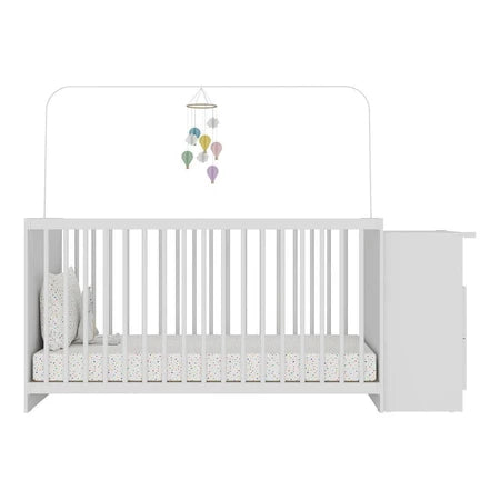 Berço Cômoda para Colchão 60 x 130 cm Meu Bebê Branco