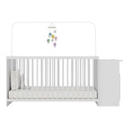 Berço Cômoda para Colchão 60 x 130 cm Meu Bebê Branco