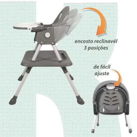 Cadeira De Alimentação Portátil Bebê Multifuncional Com Mesa