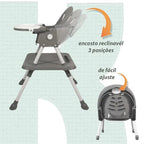 Cadeira De Alimentação Portátil Bebê Multifuncional Com Mesa