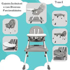 Cadeira De Alimentação Portátil Bebê Multifuncional Com Mesa