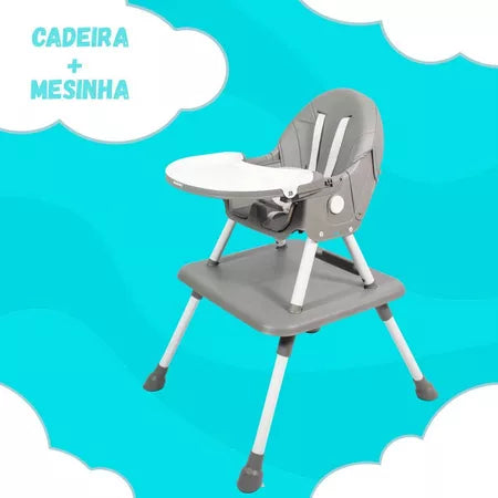 Cadeira De Alimentação Portátil Bebê Multifuncional Com Mesa